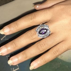 1.48CT Amethyst Topaz Ring